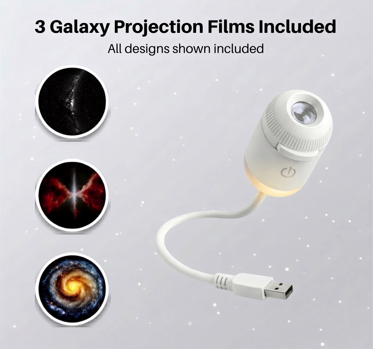 Celestra™ 2 in 1 Galaxy Projection Lamp