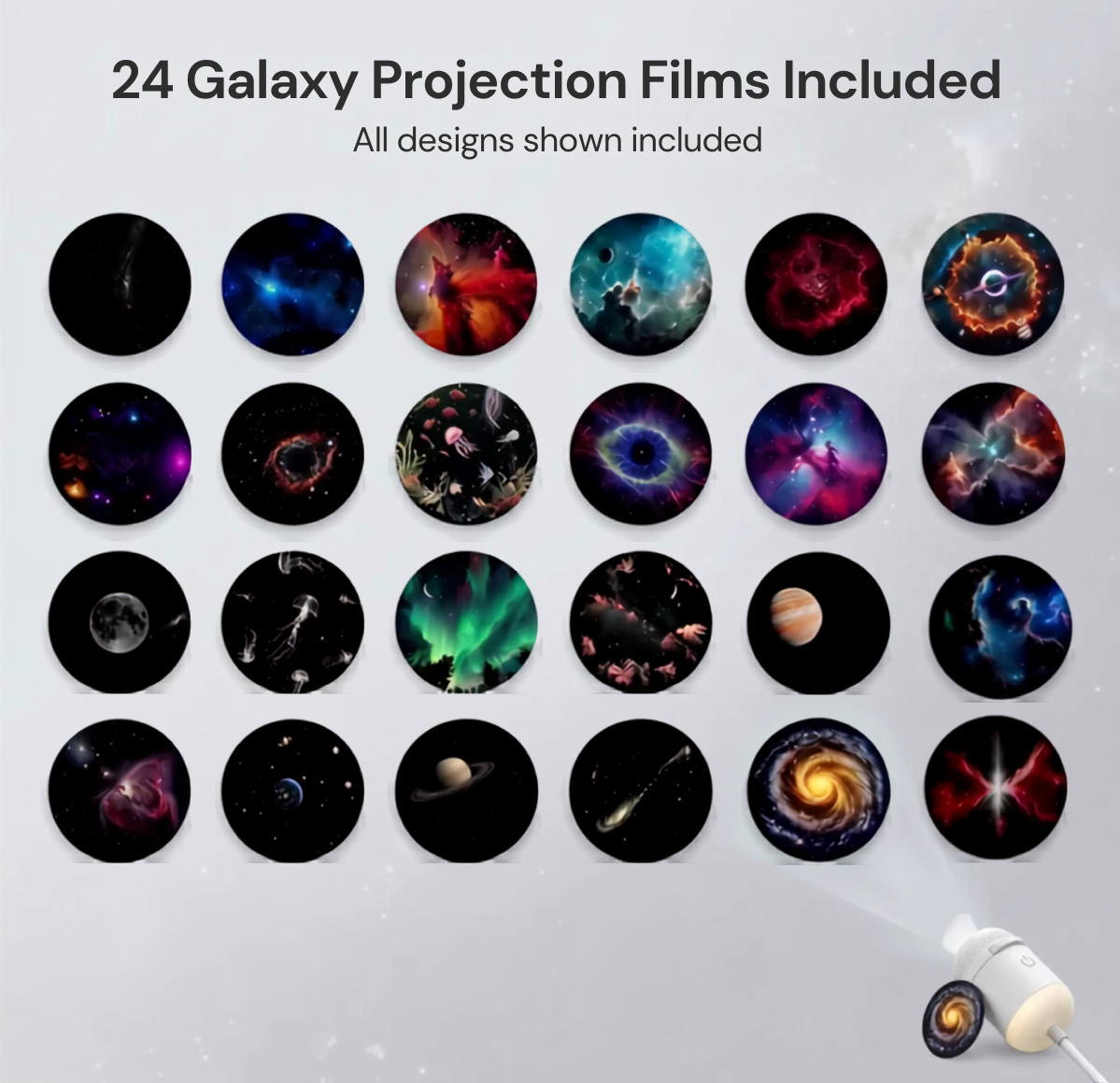 Celestra™ 2 in 1 Galaxy Projection Lamp