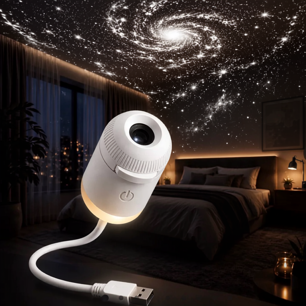 Celestra™ 2 in 1 Galaxy Projection Lamp