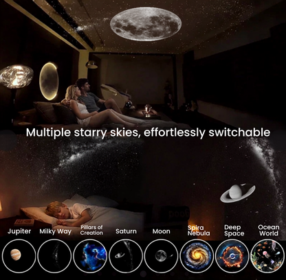 Celestra™ 2 in 1 Galaxy Projection Lamp